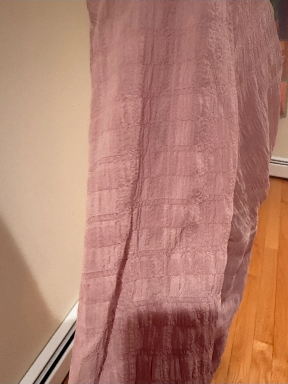 White House Black Market Dusty Mauve Wrap 2 piece dress